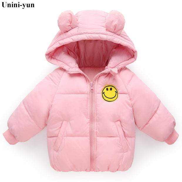 Kids Warm Outerwear Hooded Coat