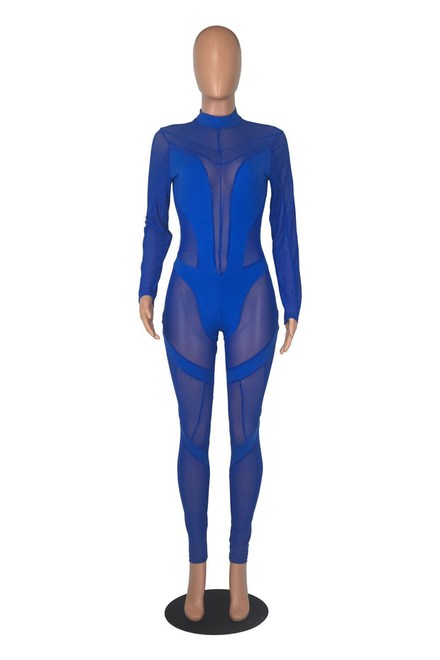 Stretch See Through Jumpsuit