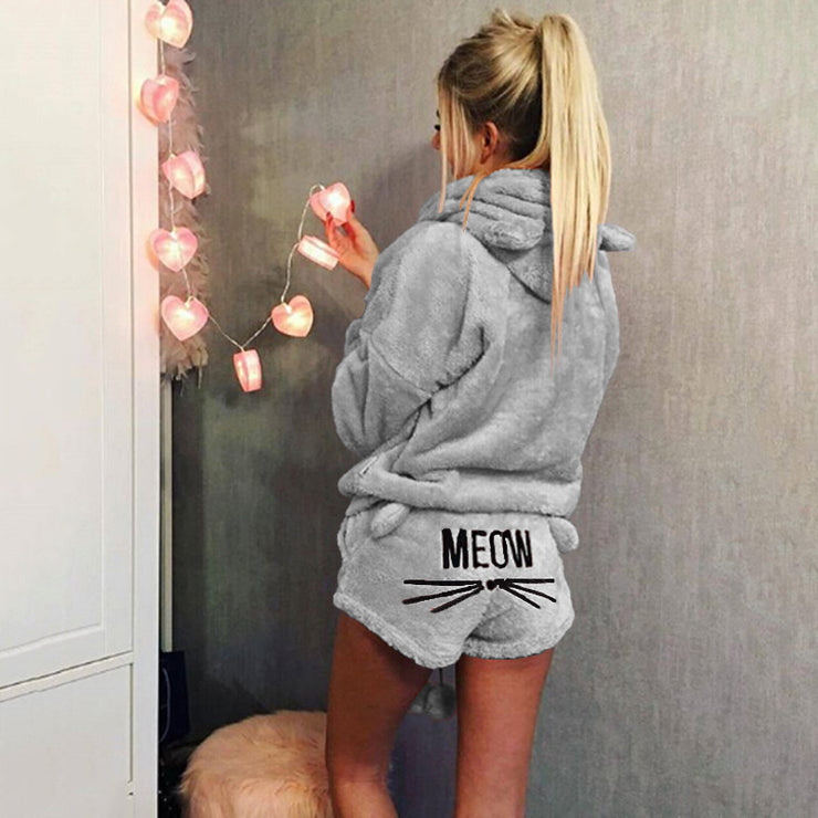 Meow Hoodie PJ's set