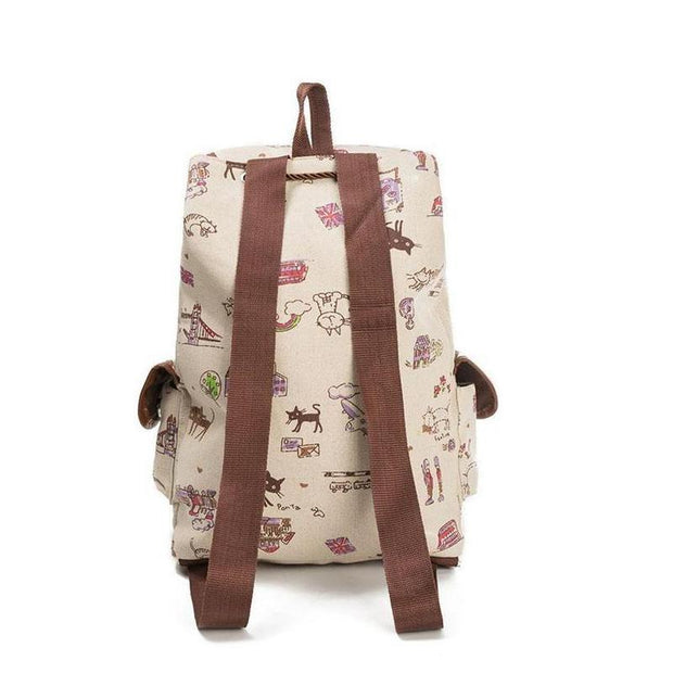 Lovely Cat Drawstring Backpack