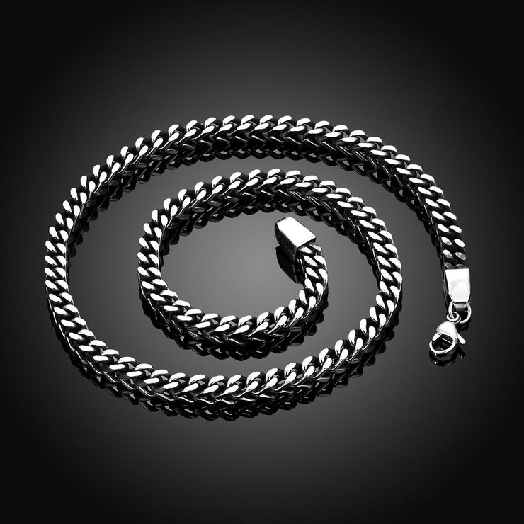 Large Thick Stainless Steel Chain Necklace 22"