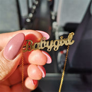 Babygirl Script Choker Necklace