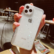 Moon Sparkle Sequins Silicone Case