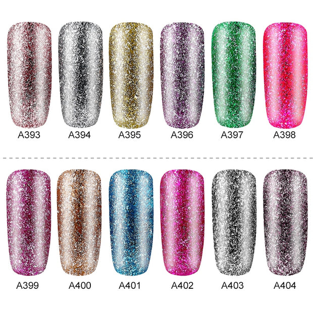 ROSALIND Hybrid Varnishes Gel Nail Polish Set Glitter