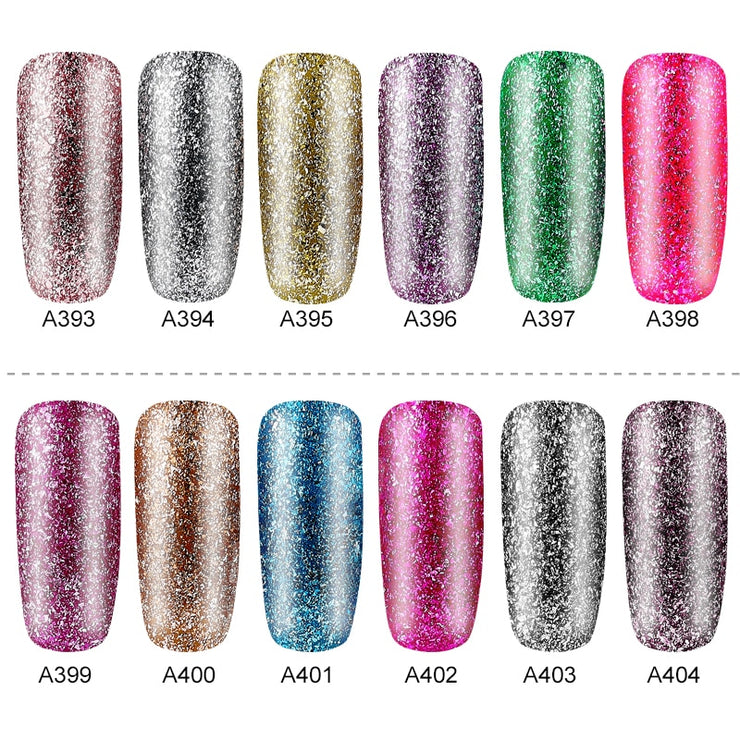 ROSALIND Hybrid Varnishes Gel Nail Polish Set Glitter