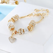 Gold Heart Charm Bracelets For Women