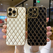 Lens Protective Square Plating Phone Cases