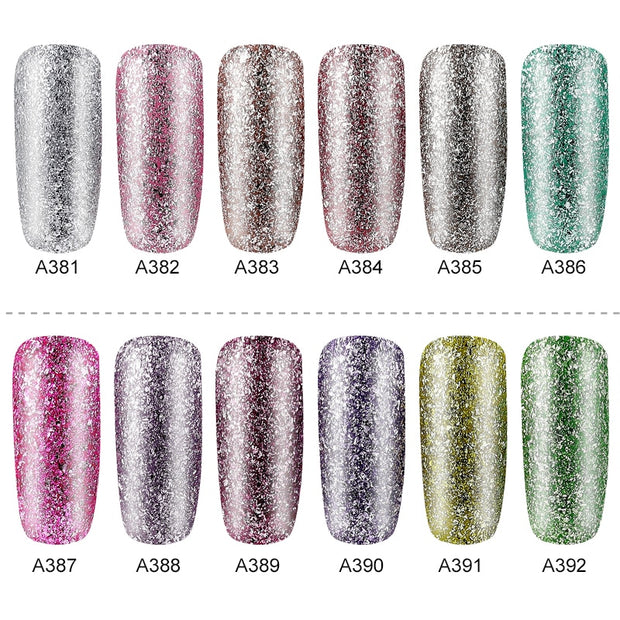 ROSALIND Hybrid Varnishes Gel Nail Polish Set Glitter