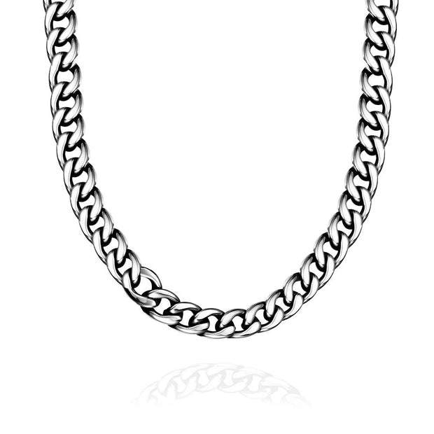 Large Thick Stainless Steel Chain Necklace 22"