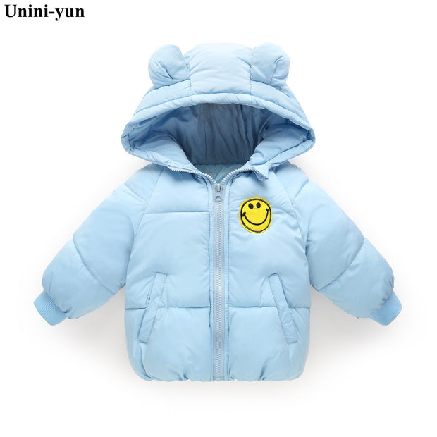 Kids Warm Outerwear Hooded Coat