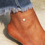 Boho Style Star Anklet Fashion Multilayer Foot Chain