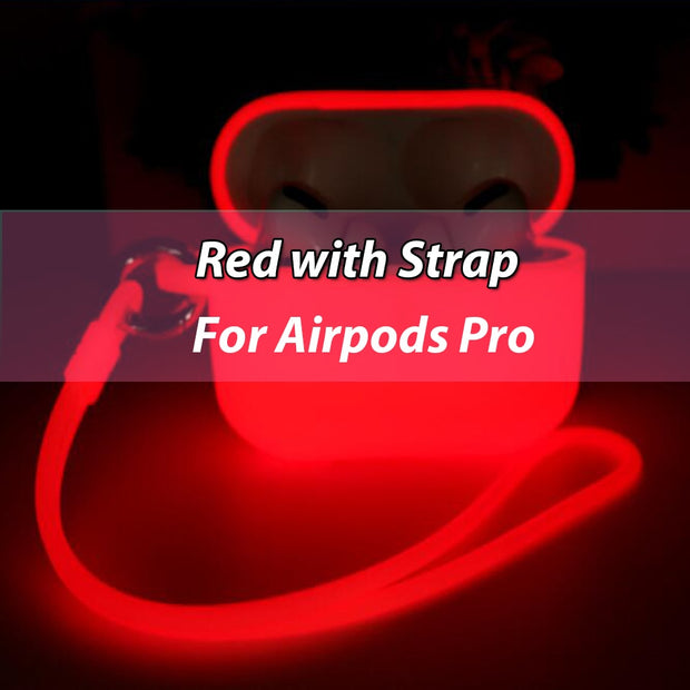 Silicone Case For Apple AirPods Pro Glowing In Dark Luminous Shockproof Protective Sleeve for Air Pods 2 Earphone Box Accessory