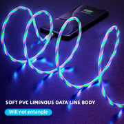 LED Glow Flowing Magnetic Charger Cable