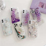 Purple Bracelet Marble Texture Phone Case for iPhone