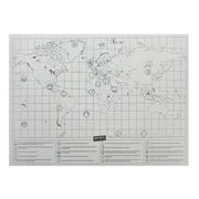 Deluxe Black Decoration World Map