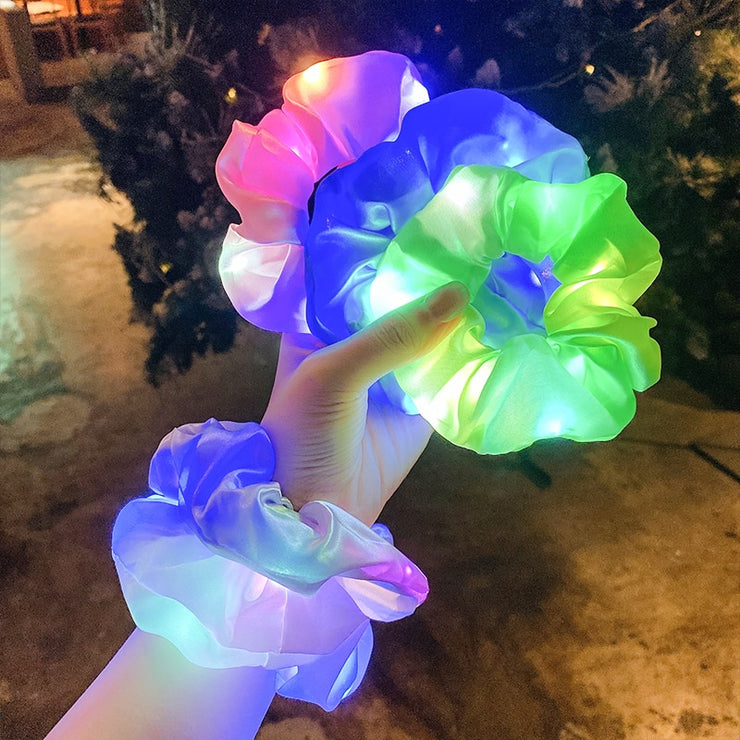 Girls LED Luminous Scrunchies Hairband