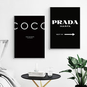 Letter Posters and Prints Modern Home Décor Canvas Painting