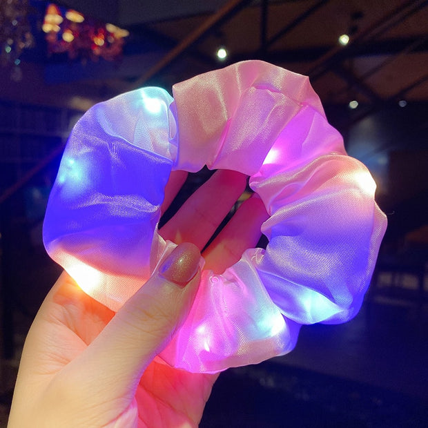 Girls LED Luminous Scrunchies Hairband