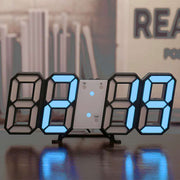 Home Living Room Decoration 3D Large LED Digital Wall Clock Date Time Electronic Display Table Alarm Clock Wall Home Decor