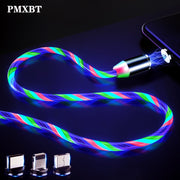 LED Glow Flowing Magnetic Charger Cable