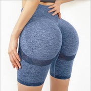 Slim Fit High Waist Yoga Sport Shorts Hip Push Up Women Plain Soft Nylon Fitness Running Shorts Tummy Control Workout Gym Shorts