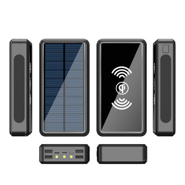 Wireles 99000mAh Solar Power Bank Capacity