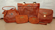 Faux leather combo 7pcs  set purse for women