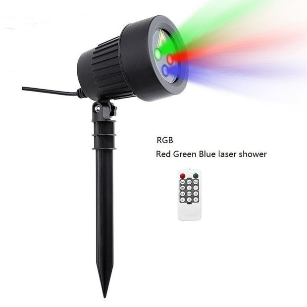 Christmas Laser Projector Stars Red Green Blue Showers lights Outdoor Waterproof IP65 Garden Decoration Static Twinkle RF remote