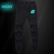 Anime Naruto Uchiha Sharingan Pants Autumn Winter Men Joggers Fitness Long Trousers Naruto Sasuke Luminous Sweatpants Plus Size