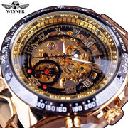 Mechanical Sport Design Golden Men's Watches