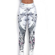 Skull Head 3D Printed Camouflage Leggings