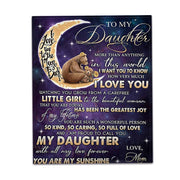 Letters To My Daughter Express Love Blanket 3D Print