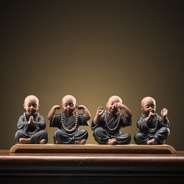 Yoga Monk Ornaments