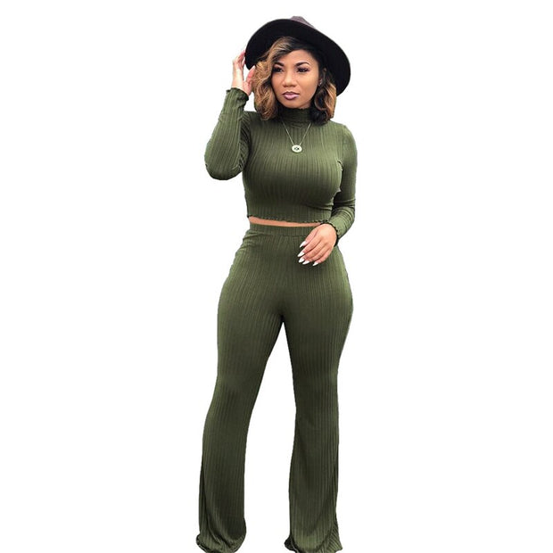 Fall Clothing 2 Piece Set Women Long Sleeve Top and Pants Set Lounge Wear Sets Womens Outfits