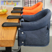 Portable Baby Dinning Chair  Foldable  Highchair Safety  Seat Booster Can Withstand 18 kg  Dinning Hook-on Chair Harness