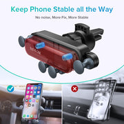 Gravity car phone holder