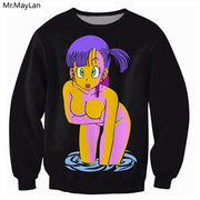 Anime Dragon Ball Sweatshirts Print Cute Kid Goku 3D Outerwear Women Men Long Sleeve  Crewneck Sportswear Coat Tops Harajuku