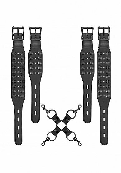 Ouch! Skulls & Bones Hogtie W/ Skulls Black