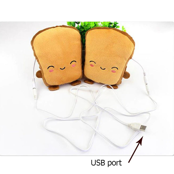 USB Warmer Heated Gloves Cute Hand Warmers