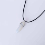 Hexagonal Column Quartz Necklaces Pendant