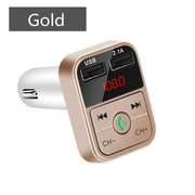 Car Bluetooth 5.0 FM Transmitter Wireless Adapter Mic Audio Receiver Auto MP3 Player 2.1A Dual USB Fast Charger Car Accessories