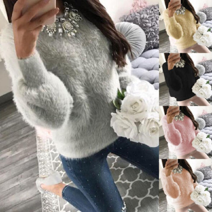 Women Fleece Warm Autumn Winter Sweater