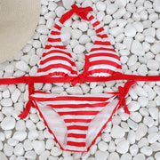 Women's Swimming Suit Sexy Bikini Swimsuit Swimwear Women Sexy Bikini Set Striped Swimsuit Push Up Beachwear Bathing Suit 2020