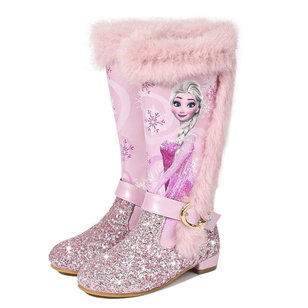 Queen Elsa Kids High Boots