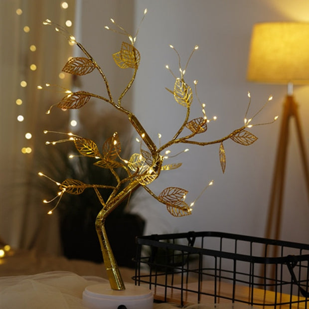 LED Copper Wire Night Light Tree Fairy Lights Home Decoration