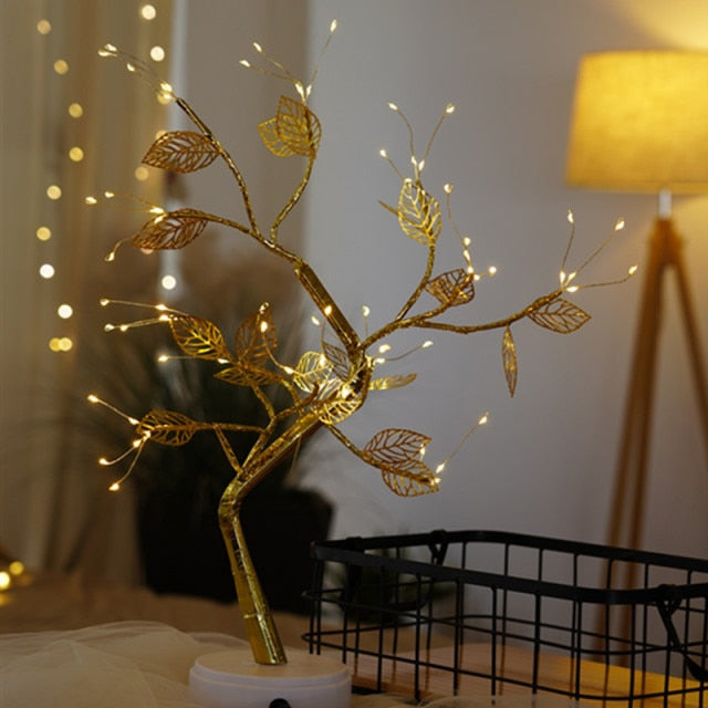 LED Copper Wire Night Light Tree Fairy Lights Home Decoration