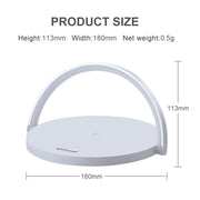 10W Qi Fast Wireless Charger Table Lamp For iPhone X XR XS Mobile Phone Charging Holder Night Light Pad Phone Stand Desk Lamp