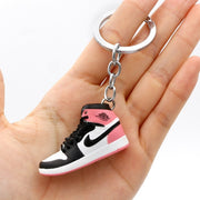 3D Mini Shoes Keychain Anime British Style Small Sneaker Keychains For Bags Small Gift Key Chain Jewelry Car Keyring Accessory