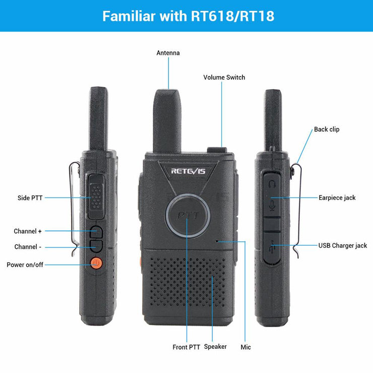 Rechargeable Walkie Talkie