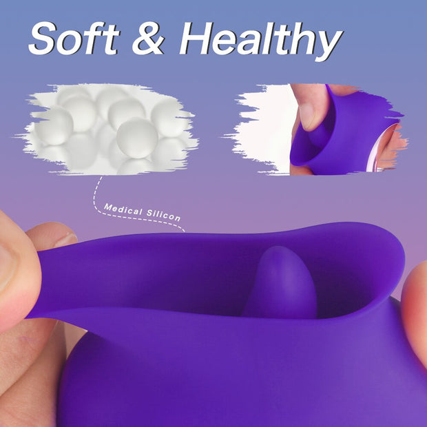 Oral Sucking Vibrator for Women Tongue Nipple Clitoral Stimulator